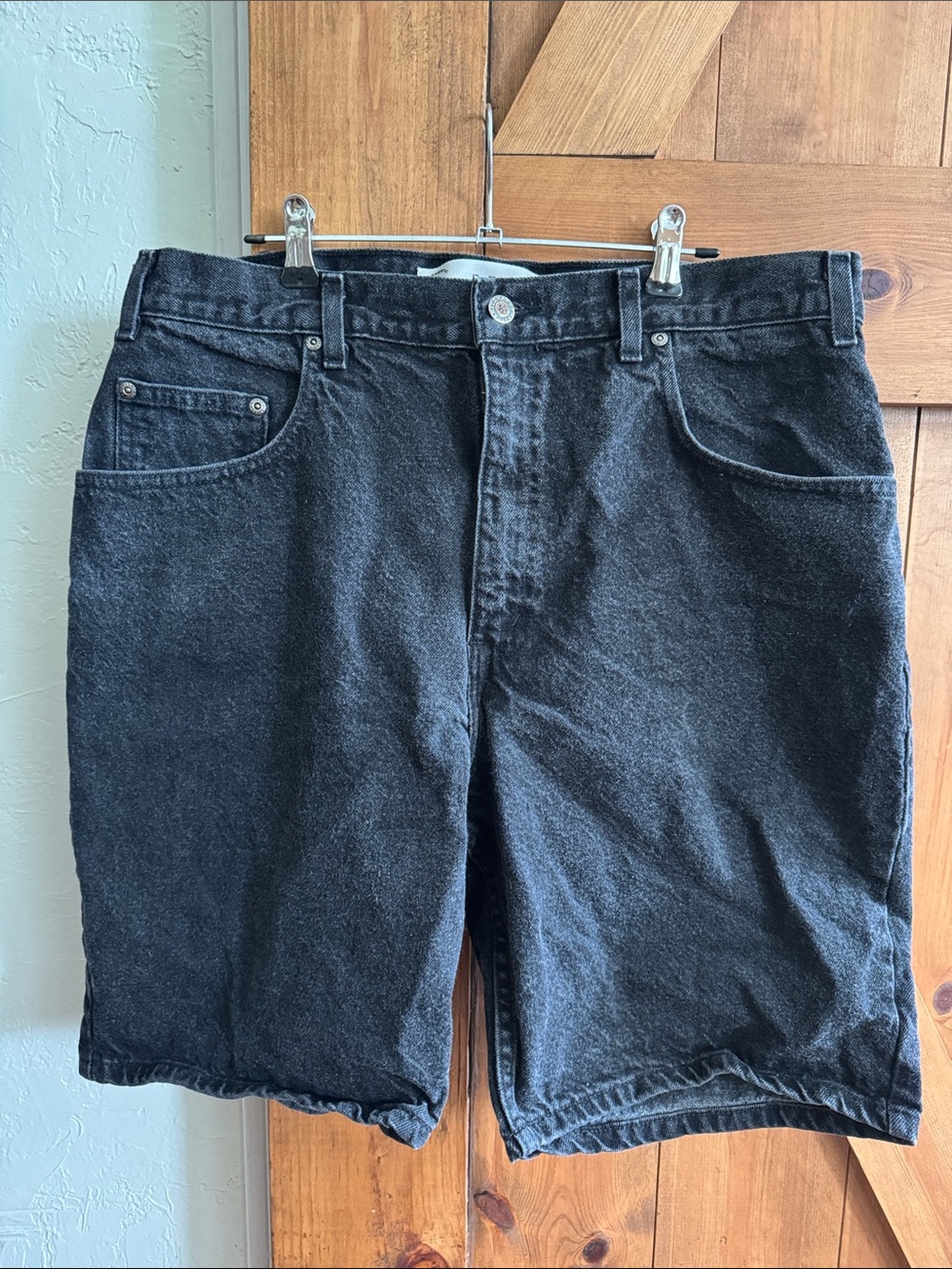 Arizona Jean Company Black Denim Cutoff Shorts